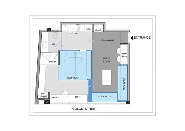 Apart Daire, 1 Yatak Odası (Aqua)