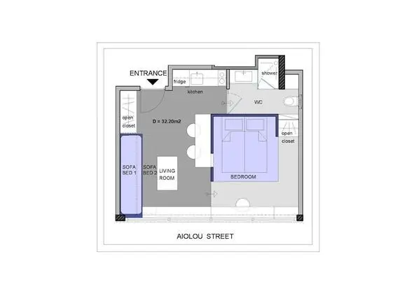 Apart Daire, 1 Yatak Odası (Purple)