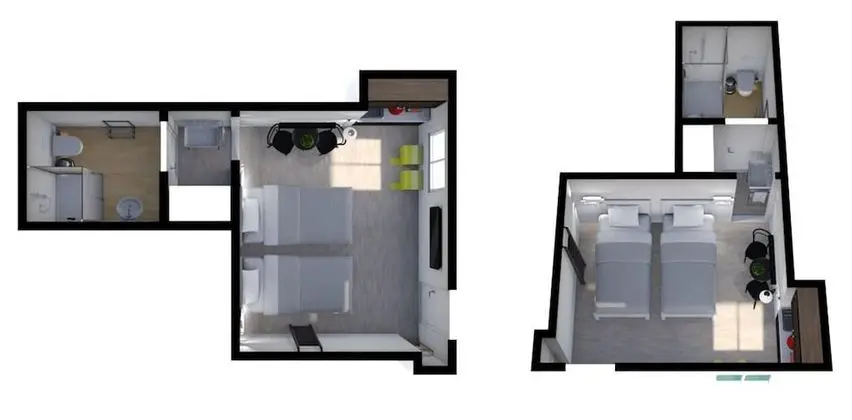 Stüdyo, Bahçe Manzaralı, Zemin Kat (No.7)