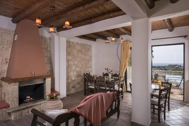 Villa, 2 Yatak Odası, Kişiye Özel Havuzlu, Deniz Manzaralı (Kissos)