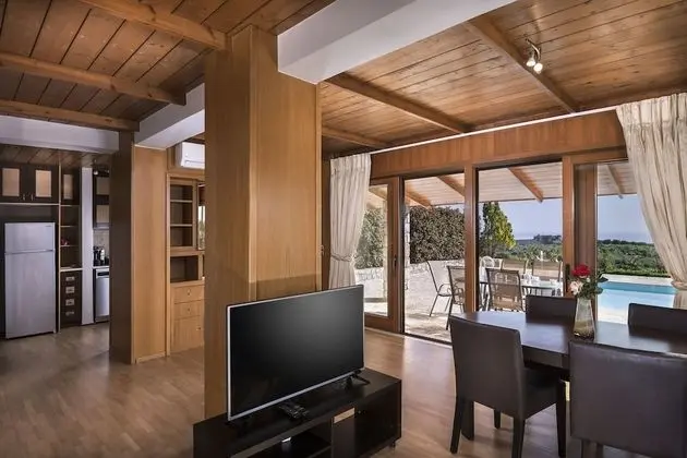 Villa, 2 Yatak Odası, Kişiye Özel Havuzlu, Deniz Manzaralı (Rogdia)