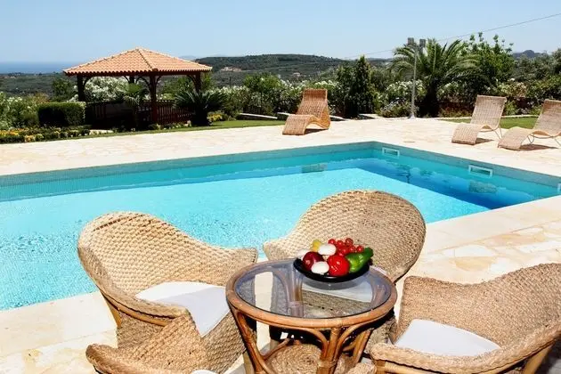 Villa, 2 Yatak Odası, Kişiye Özel Havuzlu, Deniz Manzaralı (Rogdia)
