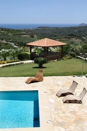Villa, 2 Yatak Odası, Kişiye Özel Havuzlu, Deniz Manzaralı (Rogdia)