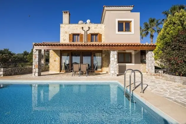 Villa, 2 Yatak Odası, Kişiye Özel Havuzlu, Deniz Manzaralı (Rogdia)