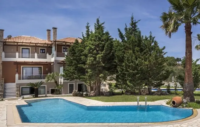 Villa, 2 Yatak Odası, Kişiye Özel Havuzlu, Deniz Manzaralı (Rogdia)