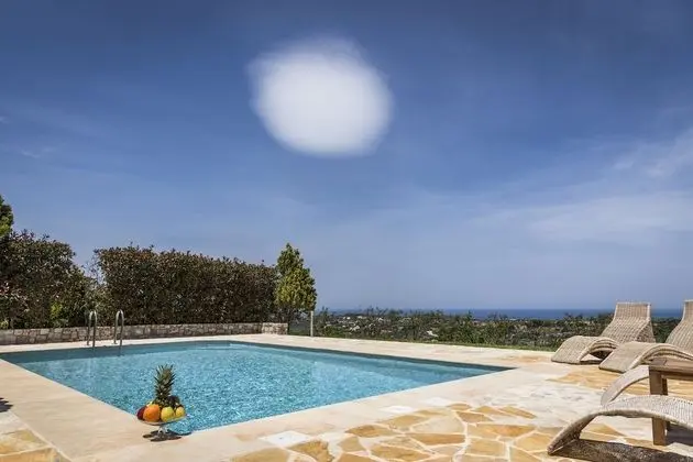 Villa, 2 Yatak Odası, Kişiye Özel Havuzlu, Deniz Manzaralı (Rogdia)