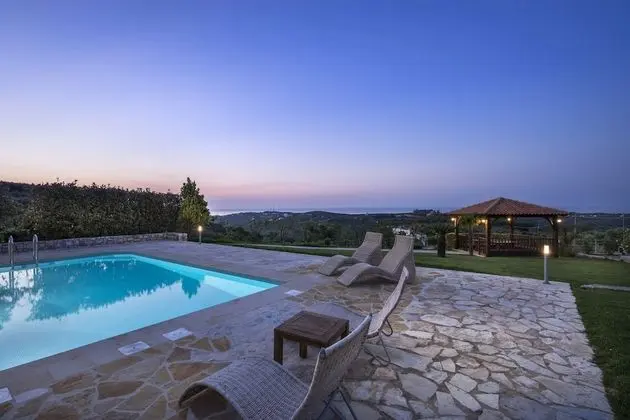 Villa, 2 Yatak Odası, Kişiye Özel Havuzlu, Deniz Manzaralı (Rogdia)