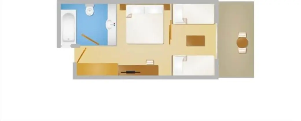 Family Room with Sliding Door Inland View