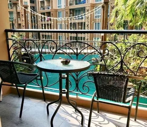 Deluxe Apart Daire, 1 Yatak Odası, Havuz Manzaralı, Kule