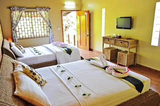 Family Bungalov, 1 Yatak Odası, Bahçe Manzaralı