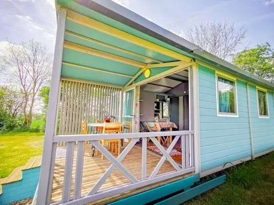 Family Dağ Evi, 2 Yatak Odası, Sigara İçilmez, Bahçe Manzaralı (Blue / Bleu)