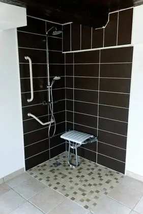 Tek Büyük Yataklı Oda, Engellilere Uygun, Banyolu/Duşlu (Au ras des paquerettes)