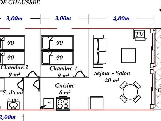 Kır Evi, Özel Banyo (La Cauchoise)