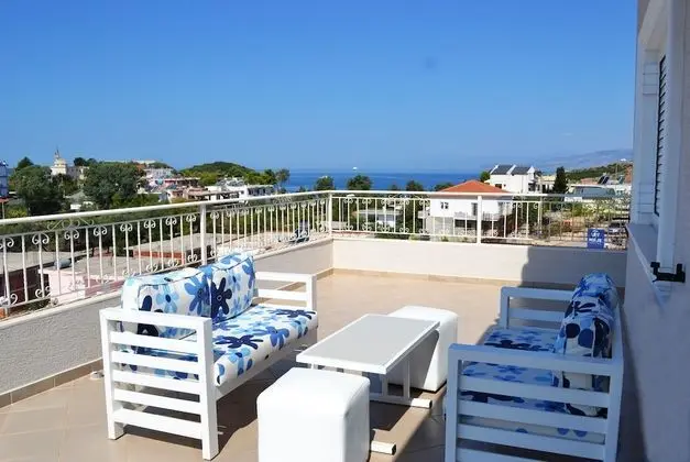 Deluxe Apart Daire, 3 Yatak Odası, Teras, Kısmi Deniz Manzaralı