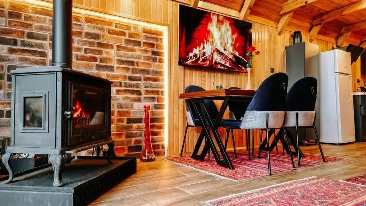 Bungalow, Deniz ve Dağ Manzaralı, Şömineli ve Jakuzili