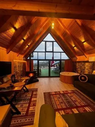 Bungalow, Deniz ve Dağ Manzaralı, Şömineli ve Jakuzili