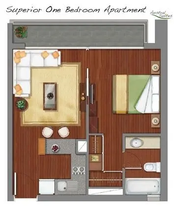 Superior Apart Daire, 1 Yatak Odası