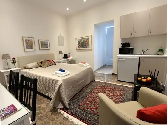 Luxury Stüdyo Süit, 1 Büyük (Queen) Boy Yatak, Bahçe Manzaralı (Carob Garden Studio)