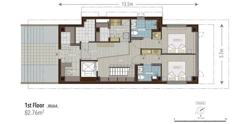Villa, 4 Yatak Odası (  B  )