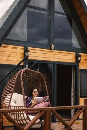Deluxe Bungalow, Doğa Manzaralı, Şömineli ve Balkonlu