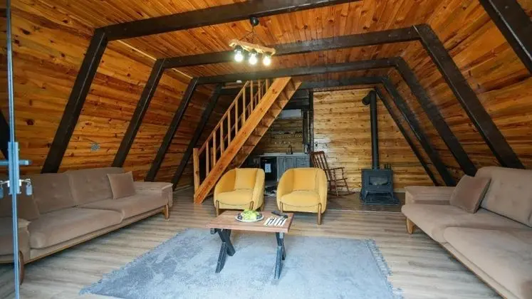 Deluxe Bungalow, Doğa Manzaralı, Şömineli ve Balkonlu