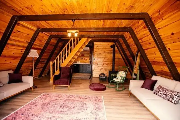 Deluxe Bungalow, Doğa Manzaralı, Şömineli ve Balkonlu