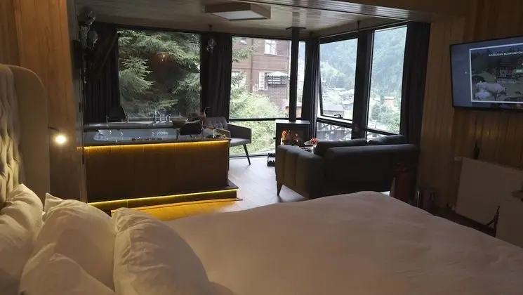 Corner Suite with Jacuzzi and Fireplace