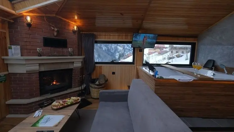 Junior Suite, Fireplace, Waterfall View, Jakuzi