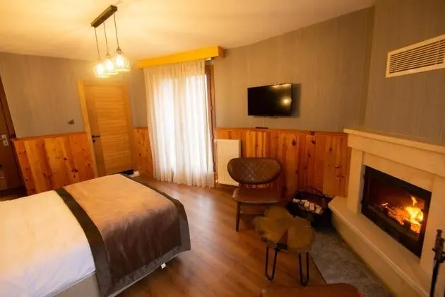 Şömineli Deluxe Oda, Dağ Manzaralı, Şömineli