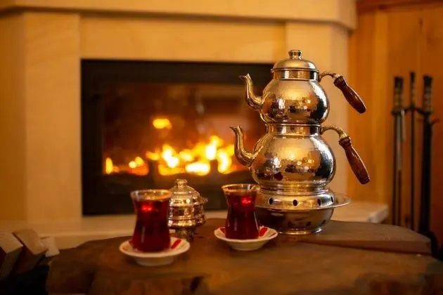 Şömineli Deluxe Oda, Dağ Manzaralı, Şömineli