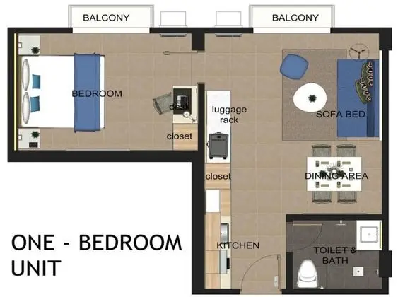 Apart Daire, 1 Yatak Odası