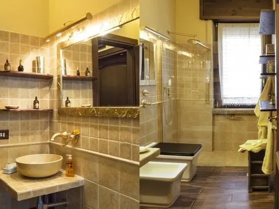 Tek Büyük veya İki Ayrı Yataklı Oda, Ortak Banyo, Bahçe Manzaralı (Camera Gialla)