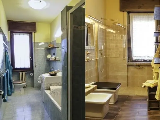 Tek Büyük veya İki Ayrı Yataklı Oda, Ortak Banyo, Bahçe Manzaralı (Camera Gialla)