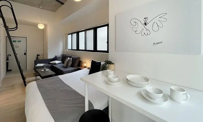 Deluxe Apart Daire, 1 Yatak Odası, Sigara İçilmez, Şehir Manzaralı (bHotel Nekoyard 201)