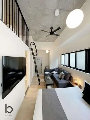 Deluxe Apart Daire, 1 Yatak Odası, Sigara İçilmez, Şehir Manzaralı (bHotel Nekoyard 301)