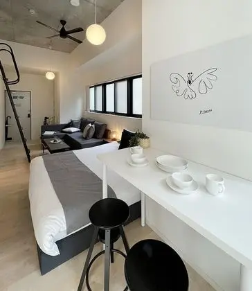 Deluxe Apart Daire, 1 Yatak Odası, Sigara İçilmez, Şehir Manzaralı (bHotel Nekoyard 301)