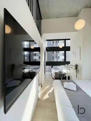 Deluxe Apart Daire, 1 Yatak Odası, Sigara İçilmez, Şehir Manzaralı (bHotel Nekoyard 402)