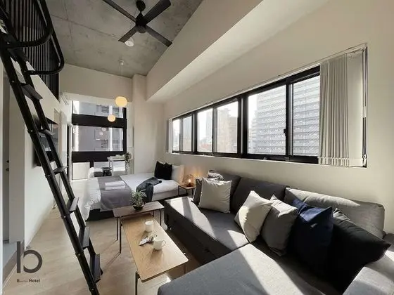 Deluxe Apart Daire, 1 Yatak Odası, Sigara İçilmez, Şehir Manzaralı (bHotel Nekoyard 402)