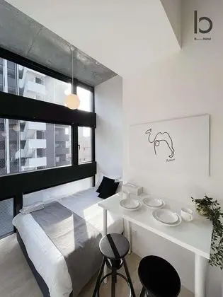 Deluxe Apart Daire, 1 Yatak Odası, Sigara İçilmez, Şehir Manzaralı (bHotel Nekoyard 402)