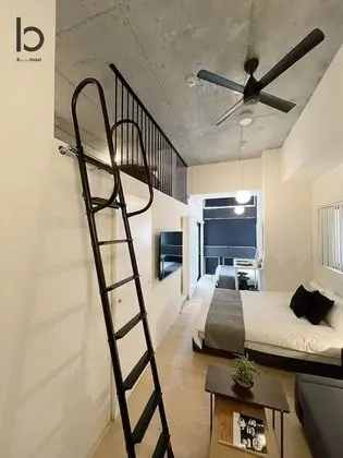 Deluxe Apart Daire, 1 Yatak Odası, Sigara İçilmez, Şehir Manzaralı (bHotel Nekoyard 102)