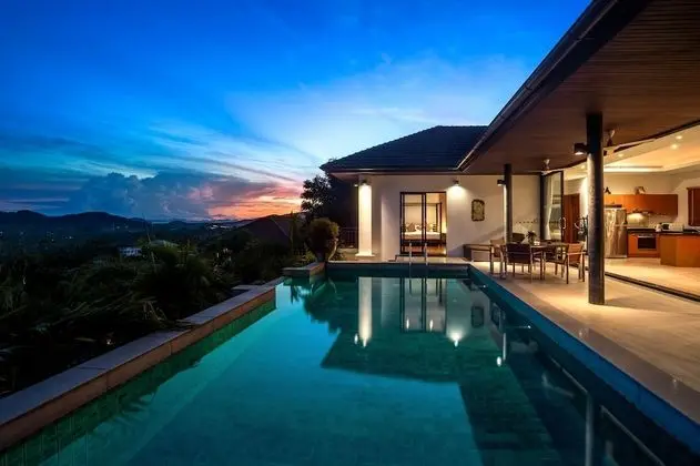 Three-Bedroom Villa with Private Pool and Thai-style Gazebo
