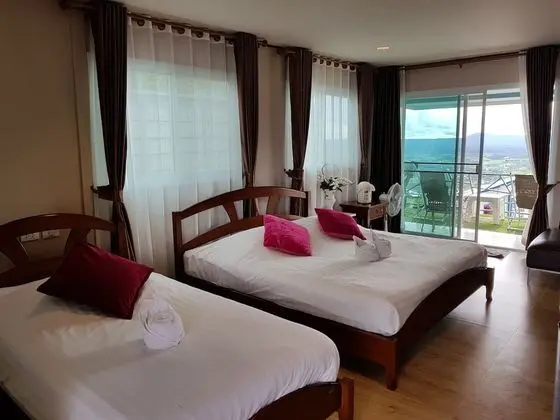 Deluxe Tek Büyük Yataklı Oda, Sigara İçilmez, Dağ Manzaralı
