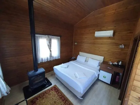 Şömine Sobalı Standart Oda, Dağ Manzaralı, Balkonlu
