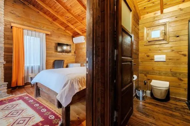 İki Yatak Odalı Bungalow, Dağ Manzaralı, Şömineli
