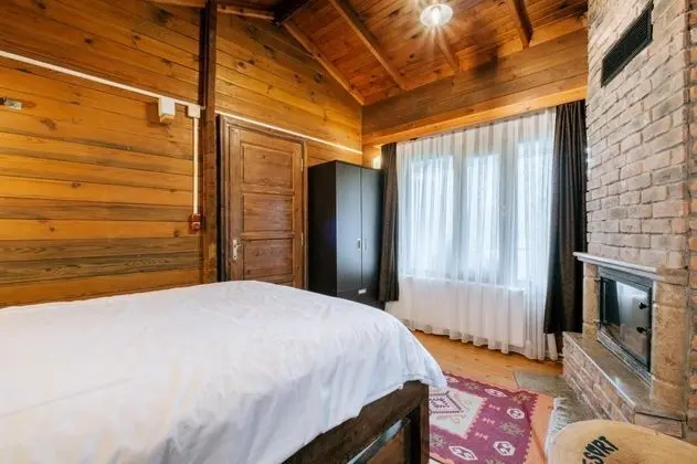İki Yatak Odalı Bungalow, Dağ Manzaralı, Şömineli