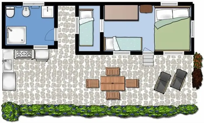 Caravan External Private Bathroom