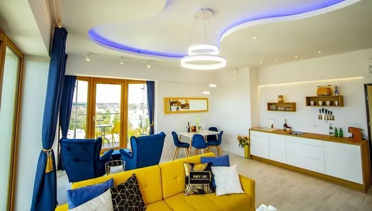 Panoramic Çatı Katı Süiti (Penthouse), 1 Yatak Odası, Küvet, Deniz Manzaralı