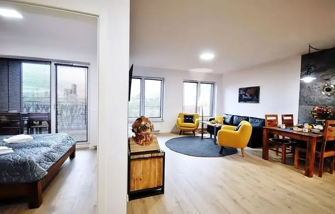 Deluxe Apart Daire, 1 Büyük (Queen) Boy Yatak ve Çekyat, Havuz Kullanımı, Park Manzaralı (NT A504)