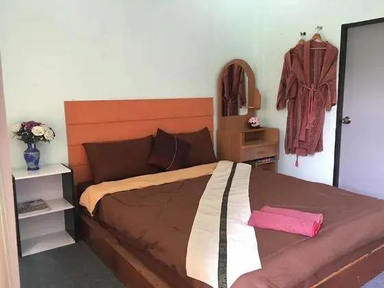 Wooden standard double room with terrace