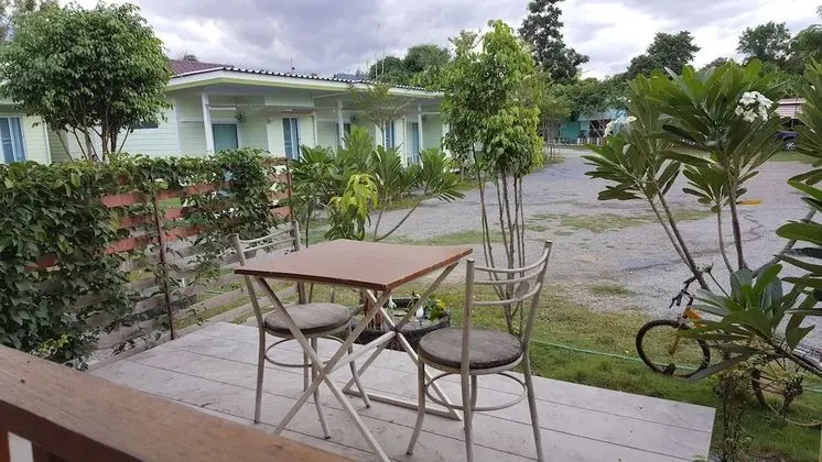 Wooden standard double room with terrace